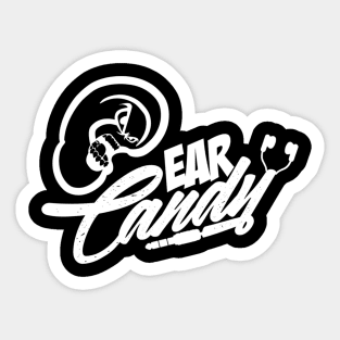 Ear Candy Studio (White Print) Sticker